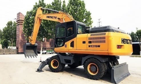 Колесный экскаватор HENGTE HT215W ( в габарите)